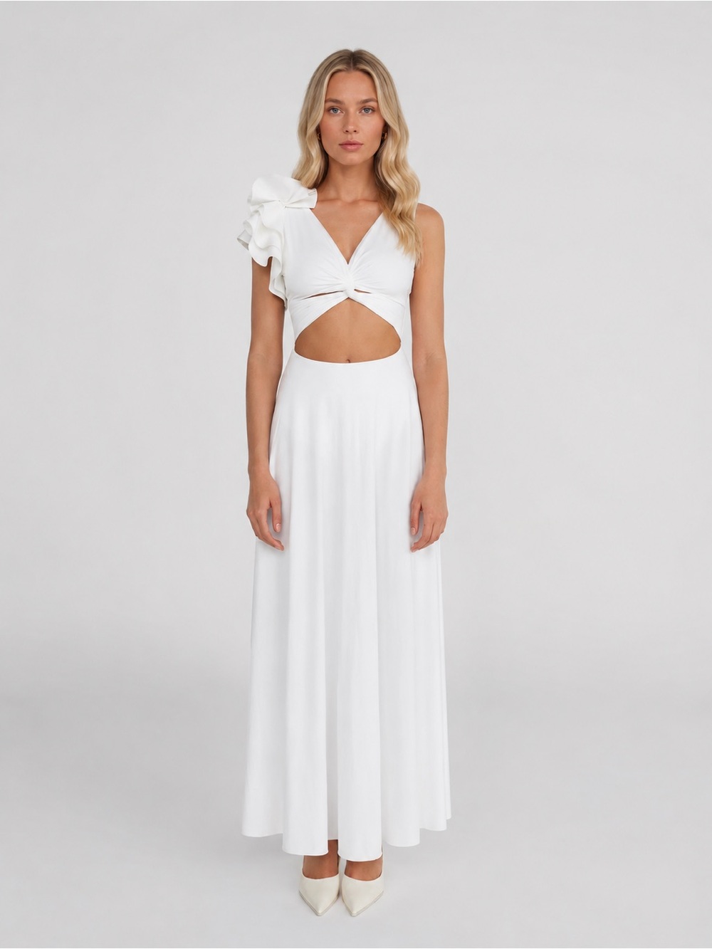 Maygel Coronel Blanca Reversible Maxi Dress